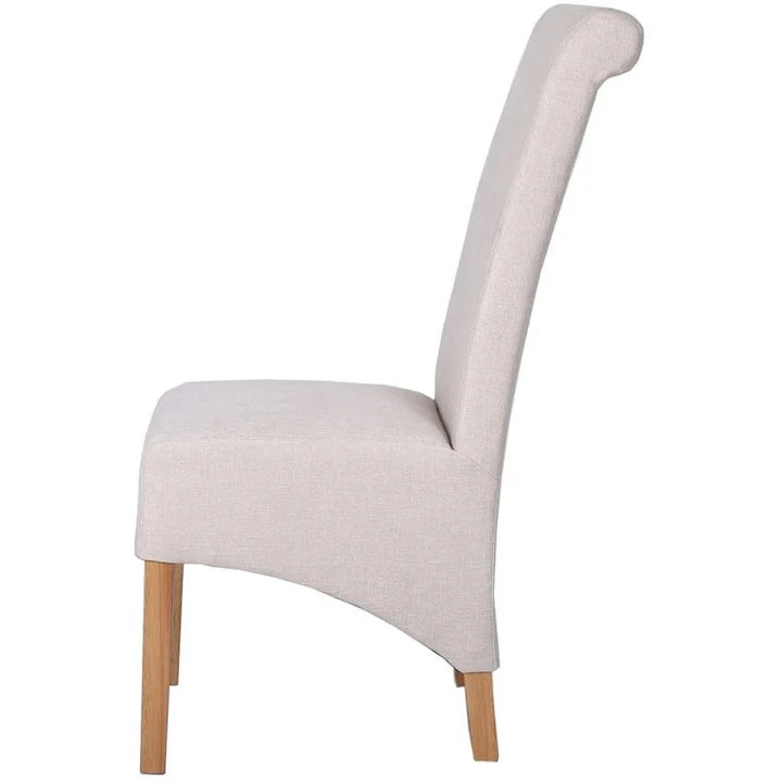 The Chair Collection Scroll Back Dining Chair - Natural