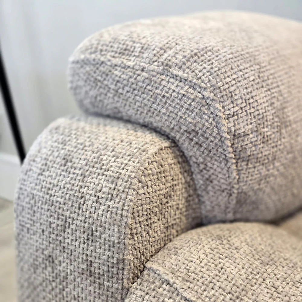 Bergerac Manual Recliner Armchair in Silver