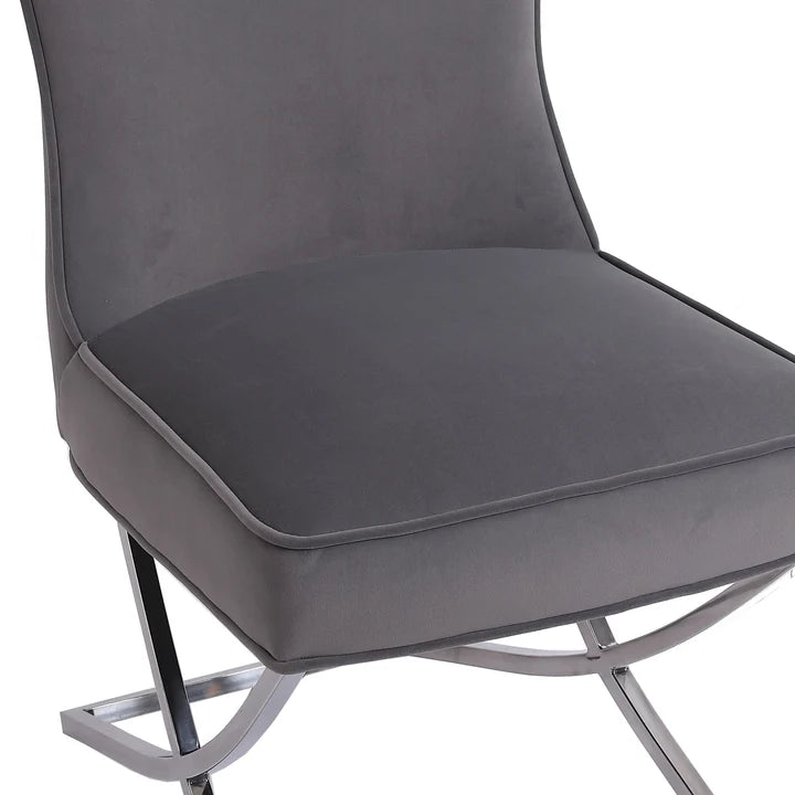 The Chair Collection Dining Chair - Grey Velvet