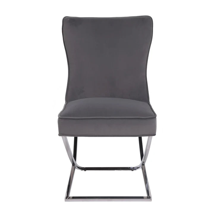 The Chair Collection Dining Chair - Grey Velvet
