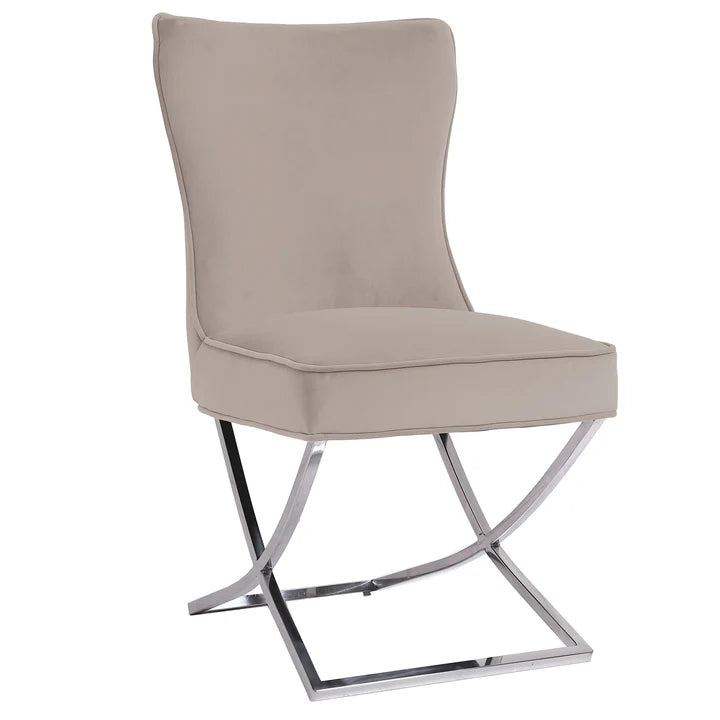 The Chair Collection Dining Chair - Taupe Velvet