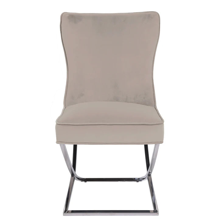 The Chair Collection Dining Chair - Taupe Velvet