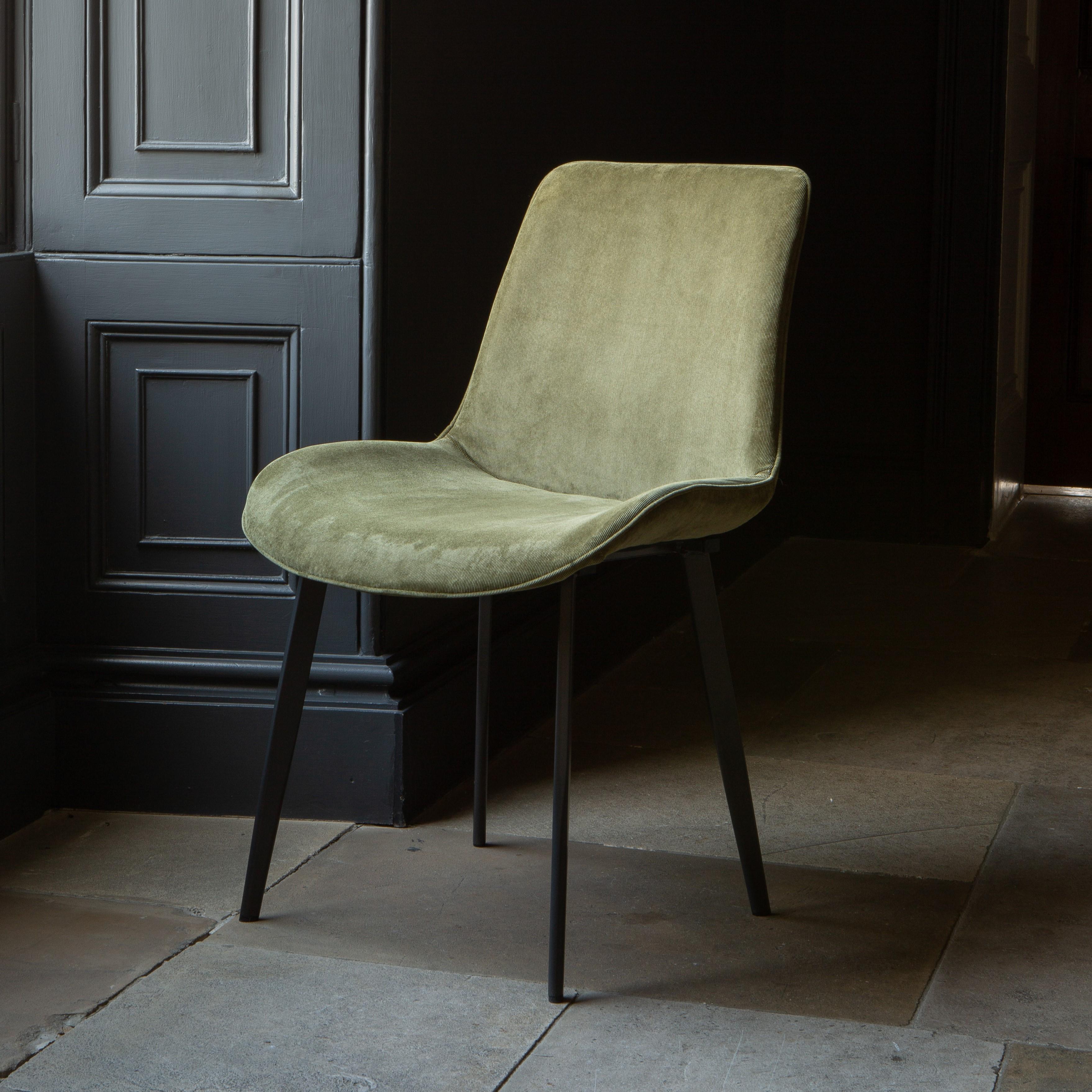 Toulon Dining Chair - Green Velvet x4
