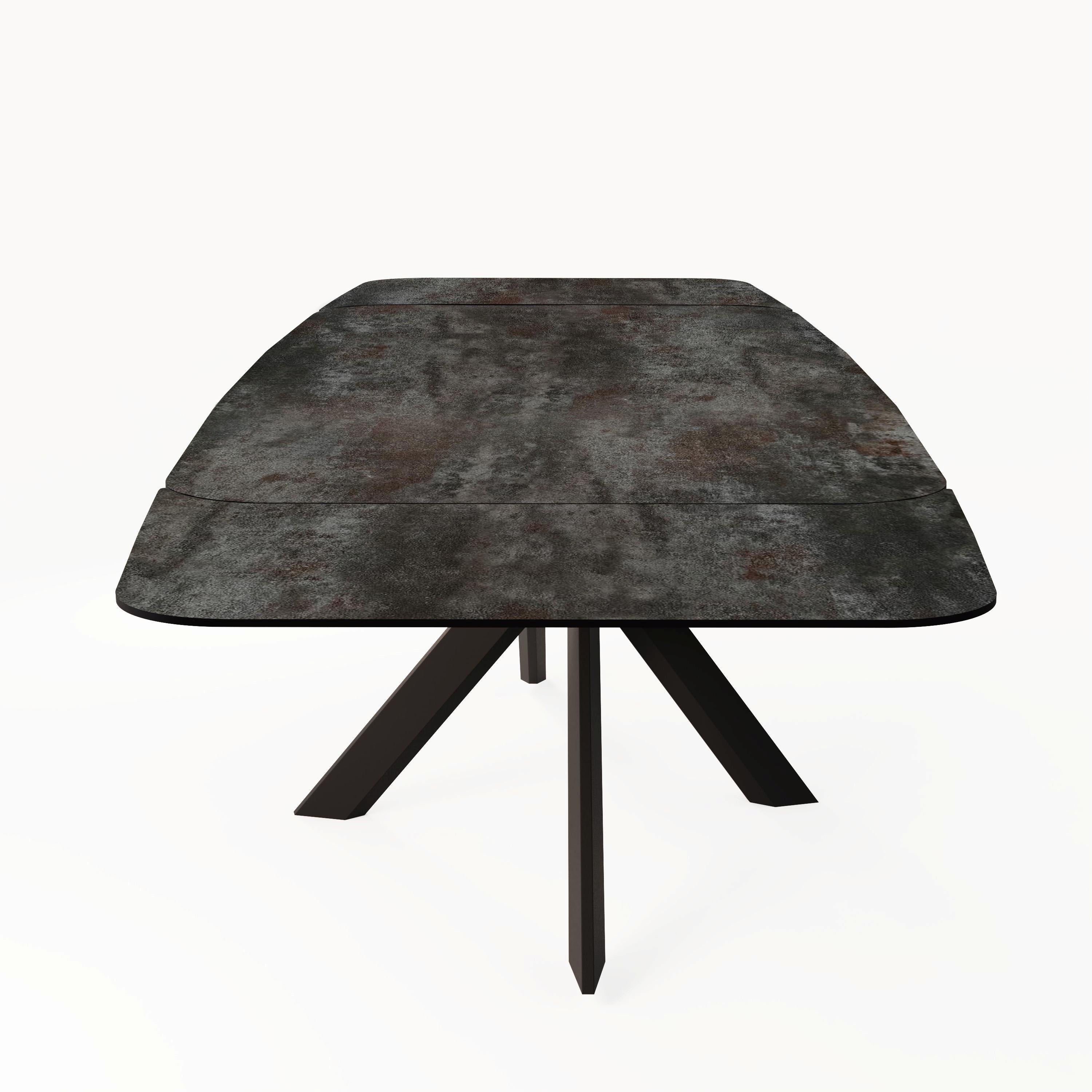 Toulon Small Ext. Dining Table 140 X 100 (ceramic - Volcano)