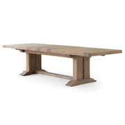 Roubaix Extending Dining Table Grey Oiled Finish