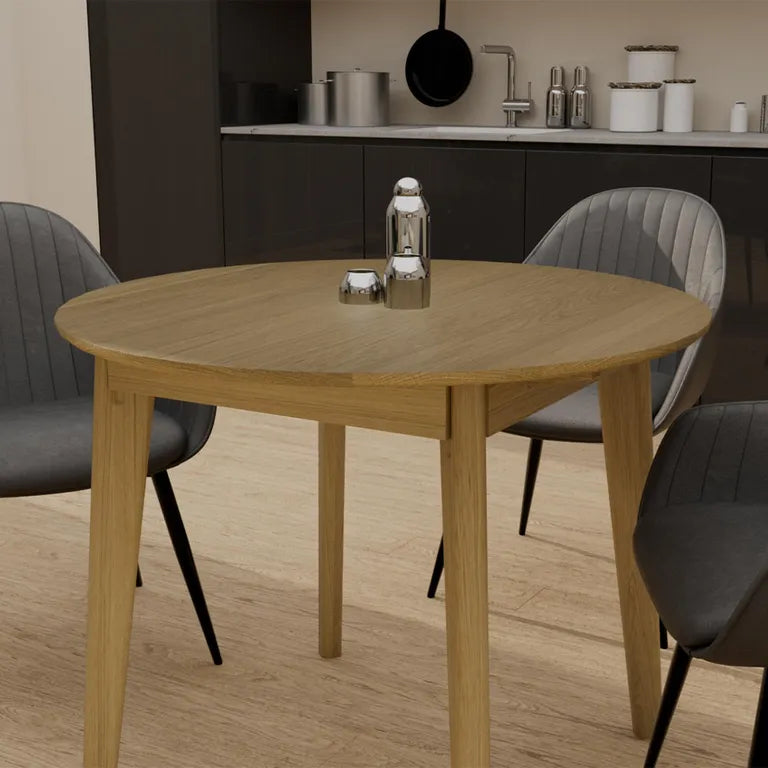 Strasbourg Dining Table - 2 Seater - Round - 95cm - Oak