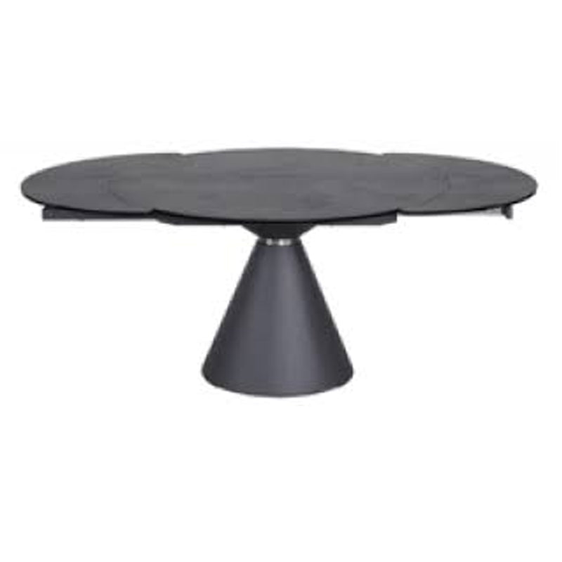 Toulon Bubble Extending Round Dining Table 1.2m With Volcano Ceramic Top