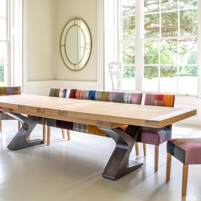 Roubaix Extending Table with Metal Legs